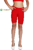 PANTALONCINO DANZA LYCRA ROSSO BAMBINA